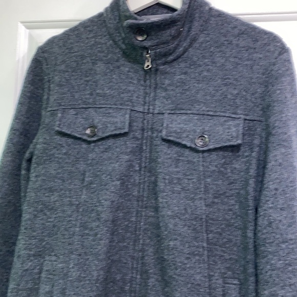Marcs men’s shirt jacket size large wool blend zippered - Picture 2 of 9